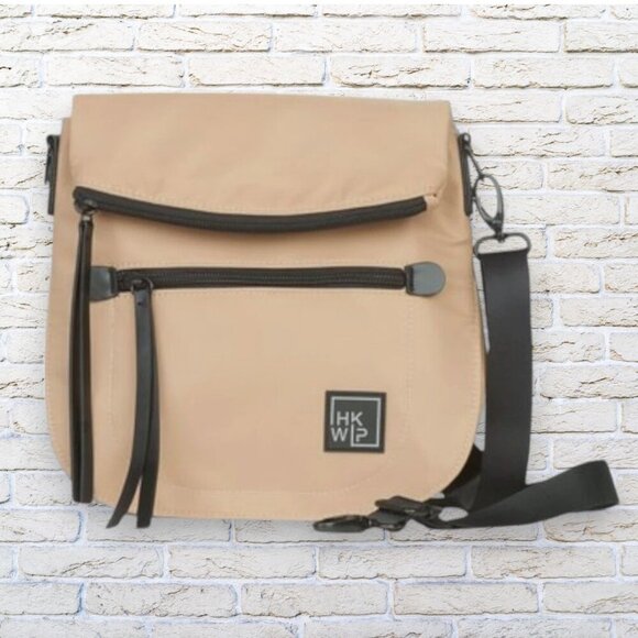 IHKWIP Handbags - Like New IHKWIP Foldover Saddle Bag with RFID Cardholder Camel